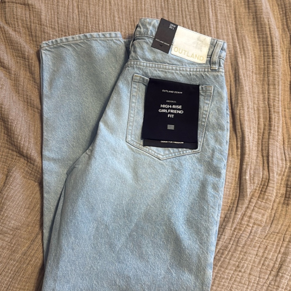 Outland denim Abigail high rise girlfriend Jean nwt